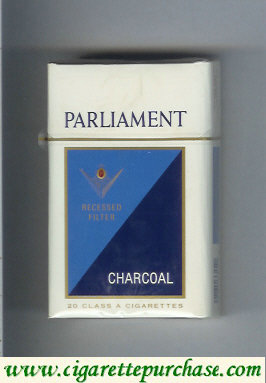 Parliament Charcoal cigarettes hard box